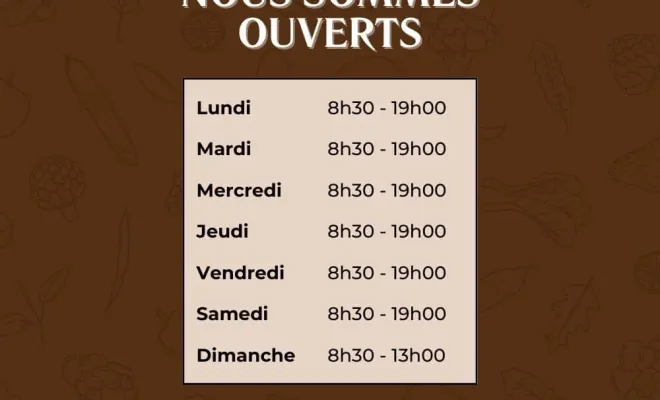 Horaire épicerie et restaurant / bar, Ajaccio, SAS T.PRIM